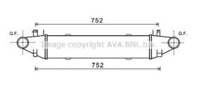 Интеркулер AVA Quality Cooling MSA4596