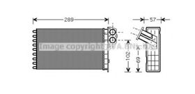 Радиатор печки AVA Quality Cooling PEA6226