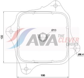 Оливний радіатор двигуна AVA Quality Cooling hd3343