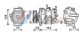Компрессор кондиционера AVA Quality Cooling aiak401