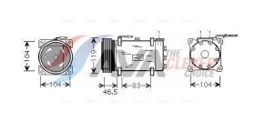 Компрессор кондиционера AVA Quality Cooling cnak160