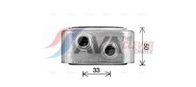 Масляный радиатор двигателя AVA Quality Cooling rt3678