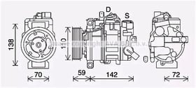 Компрессор кондиционера AVA Quality Cooling aik411
