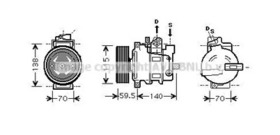 Компрессор кондиционера AVA Quality Cooling aiak284