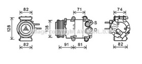 Компрессор кондиционера AVA Quality Cooling fdak498