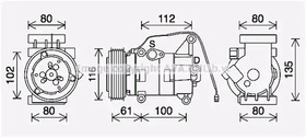 Компрессор кондиционера AVA Quality Cooling mzak290