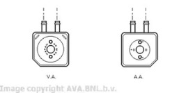 Масляный радиатор двигателя AVA Quality Cooling vn3086