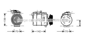 Компрессор кондиционера AVA Quality Cooling VNAK087