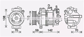 Компрессор кондиционера AVA Quality Cooling vnak401