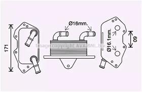 Оливний радіатор двигуна AVA Quality Cooling ai3404