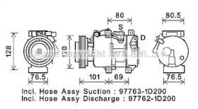 Компрессор кондиционера AVA Quality Cooling kak275