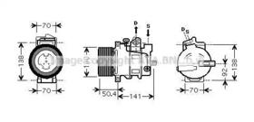 Компрессор кондиционера AVA Quality Cooling msak431
