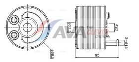 Масляный радиатор двигателя AVA Quality Cooling dn3483