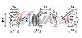 Компрессор кондиционера AVA Quality Cooling fdak587