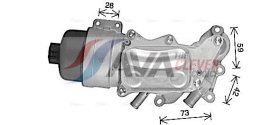 Оливний радіатор двигуна AVA Quality Cooling cn3337h