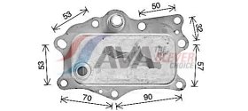 Масляный радиатор двигателя AVA Quality Cooling cr3143