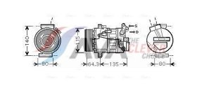 Компрессор кондиционера AVA Quality Cooling rtak394