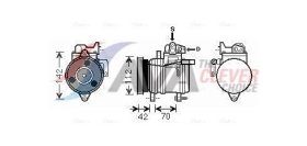 Компрессор кондиционера AVA Quality Cooling kaak121