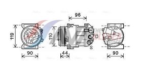 Компрессор кондиционера AVA Quality Cooling alak125