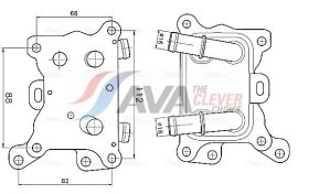 Оливний радіатор двигуна AVA Quality Cooling ms3787
