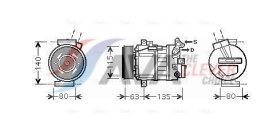 Компрессор кондиционера AVA Quality Cooling rtak486