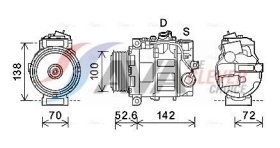 Компрессор кондиционера AVA Quality Cooling msak639