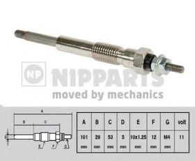 Свічка розжарювання Nipparts J5712016