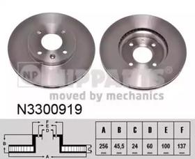 Тормозной диск Nipparts N3300919