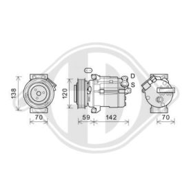 Компрессор кондиционера Diederichs dck1690