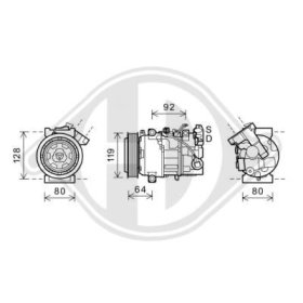 Компрессор кондиционера Diederichs dck1510