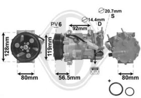 Компрессор кондиционера Diederichs dck1180