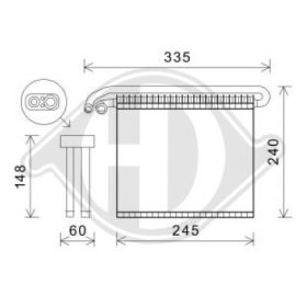 Испаритель кондиционера Diederichs dcv1054