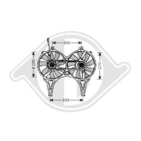 Вентилятор радиатора кондиционера Diederichs dcl1017