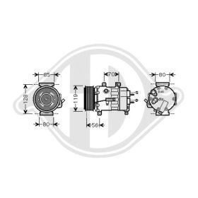 Компрессор кондиционера Diederichs dck1181