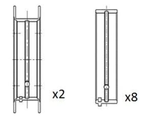 Подшипник коленвала Fai bm1065std