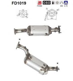 Сажевый фильтр AS FD1019