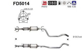 Сажевый фильтр AS FD5014
