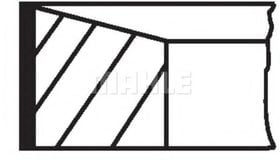 Комплект поршневых колец Mahle 022 07 N3