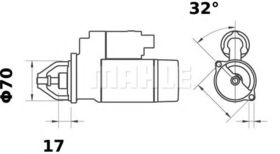 Стартер Mahle MS 296