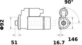 Стартер Mahle MS 75