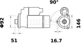 Стартер Mahle MS 61