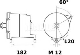 Генератор Mahle MG 629
