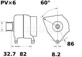 Генератор Mahle MG 306