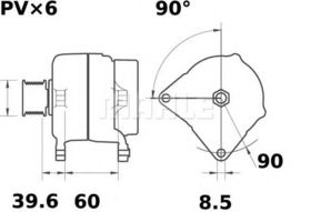 Генератор Mahle MG 291