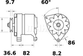Генератор Mahle MG 241