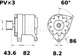 Генератор Mahle MG 152