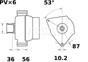 Генератор Mahle MG 96