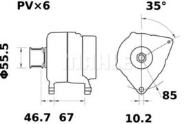 Генератор Mahle MG 89