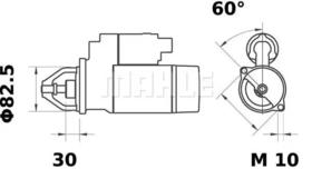 Стартер Mahle MS 127