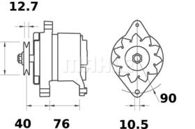 Генератор Mahle MG 583